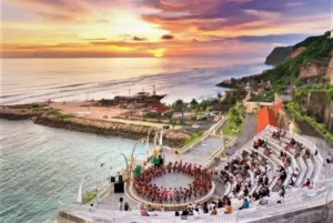 melasti beach kecak dance